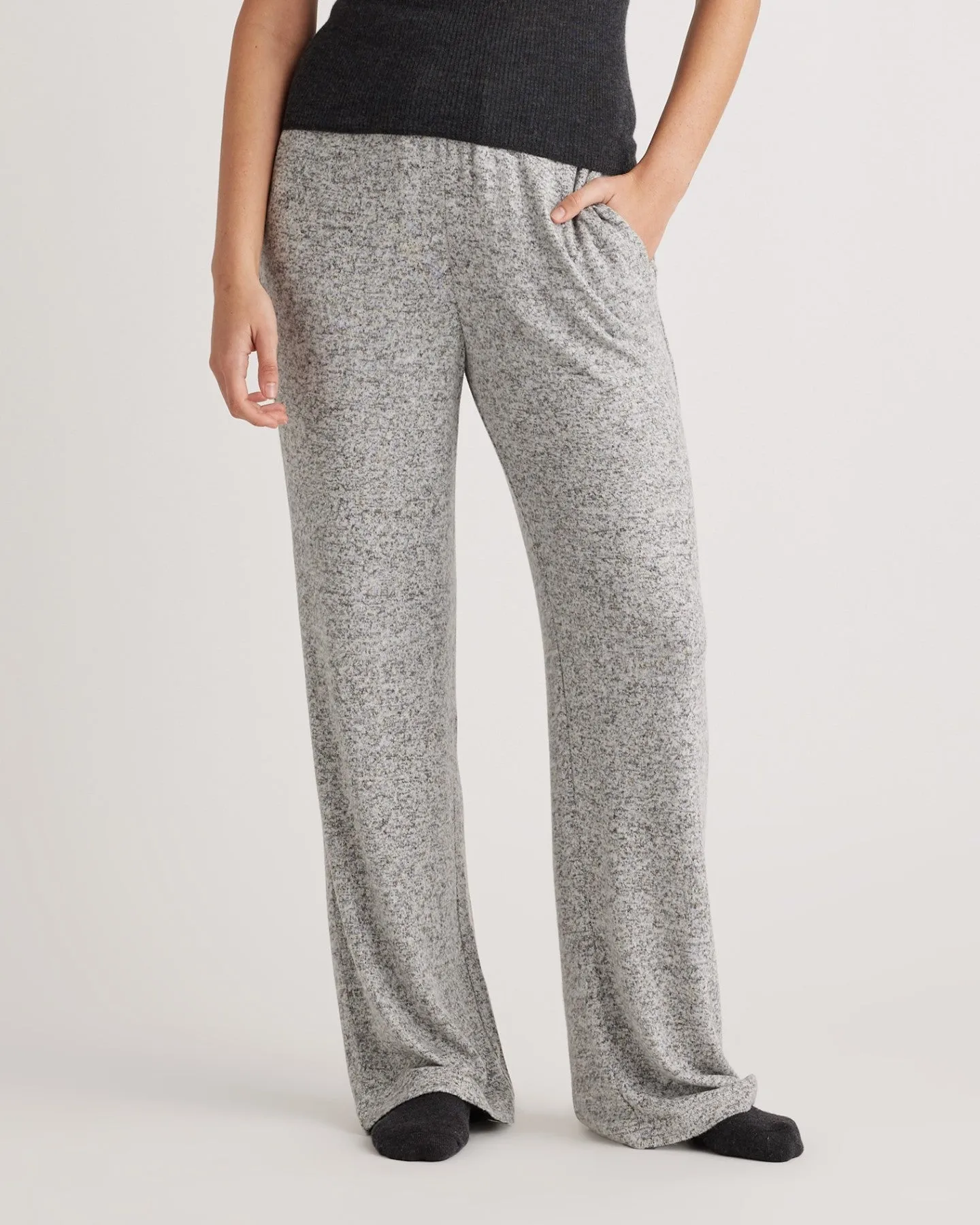 Brushed Lounge Straight Leg Pant