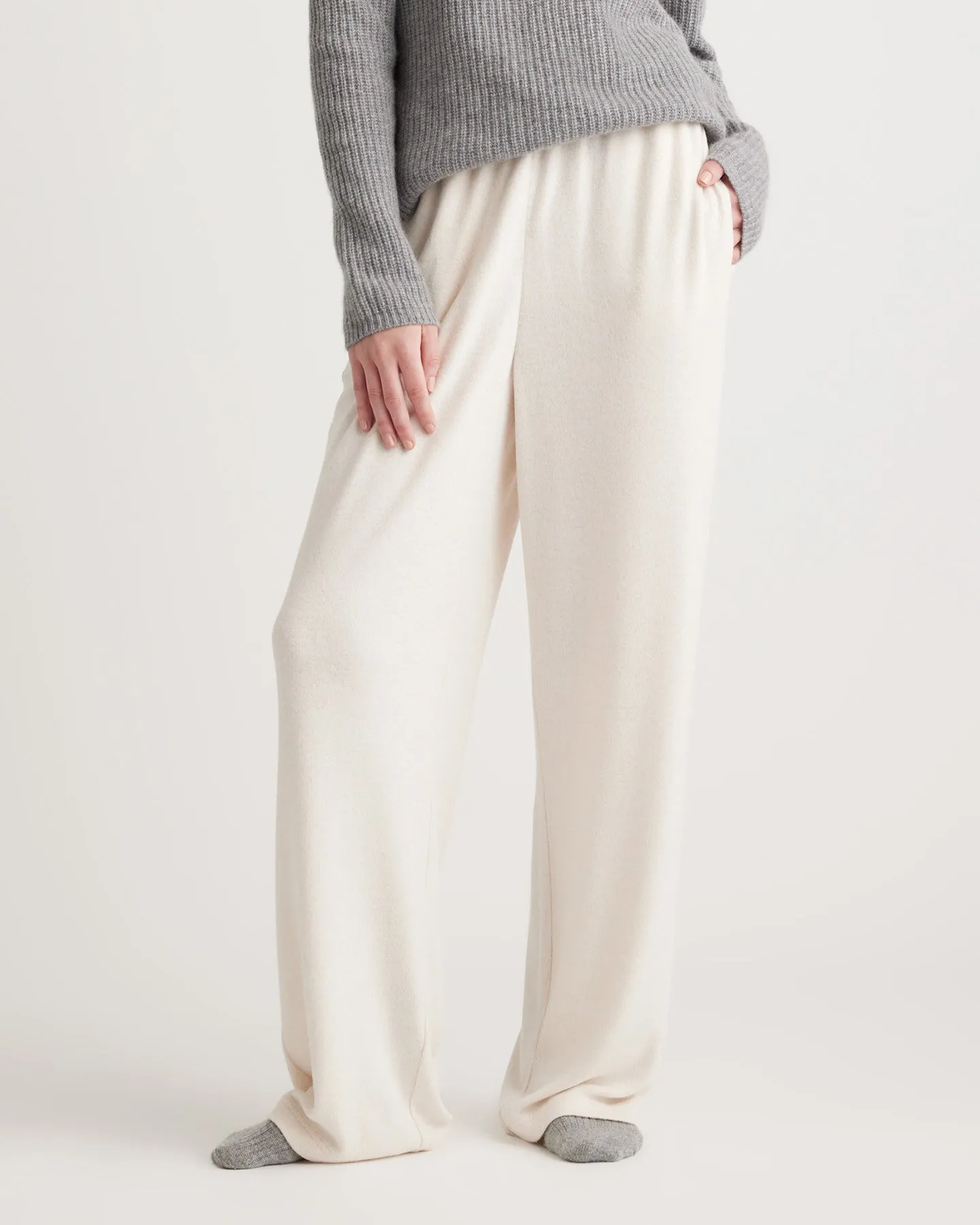 Brushed Lounge Straight Leg Pant