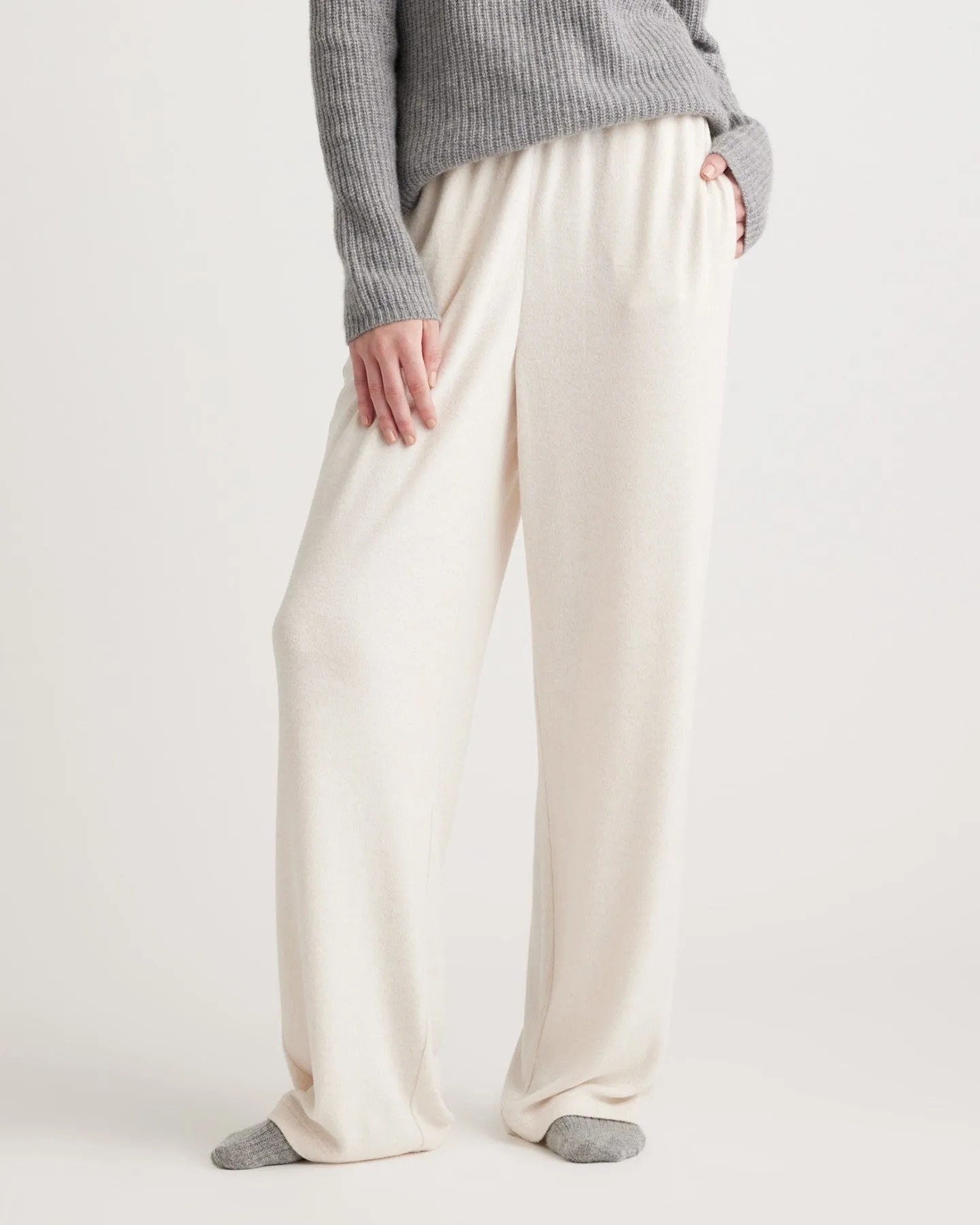 Brushed Lounge Straight Leg Pant