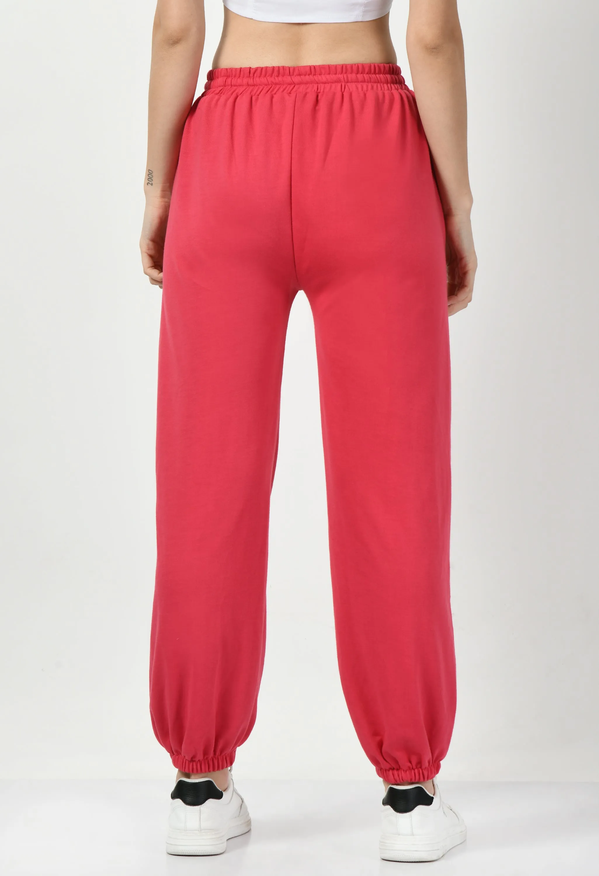 Butterfly Printed Pink Jogger