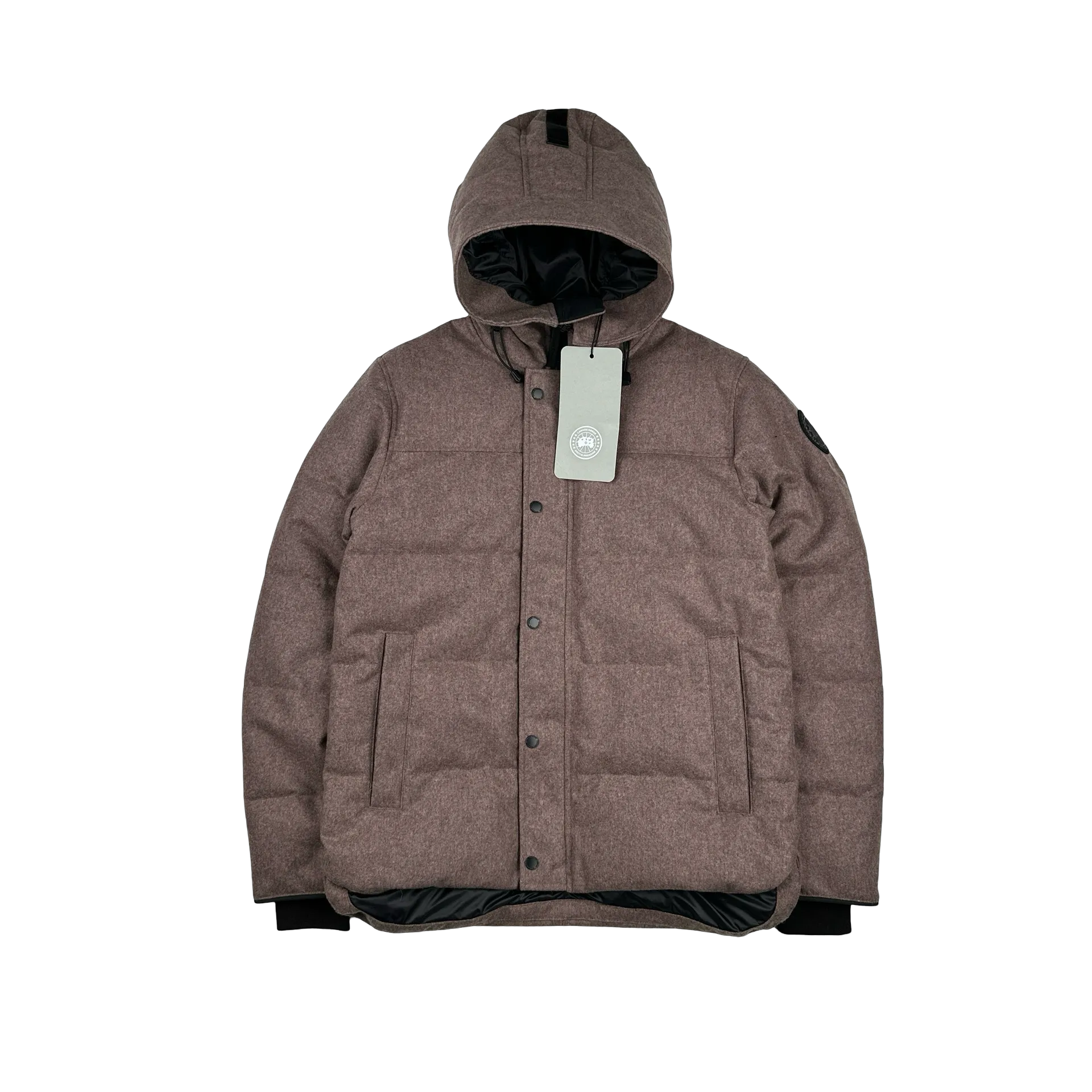 Canada Goose Dusty Rose Wool Macmillan Premium Down Parka Jacket - Medium