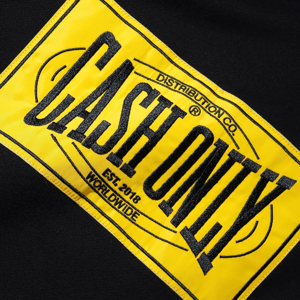 Cash Only - Box Pullover Hooded Sweatshirt - Black