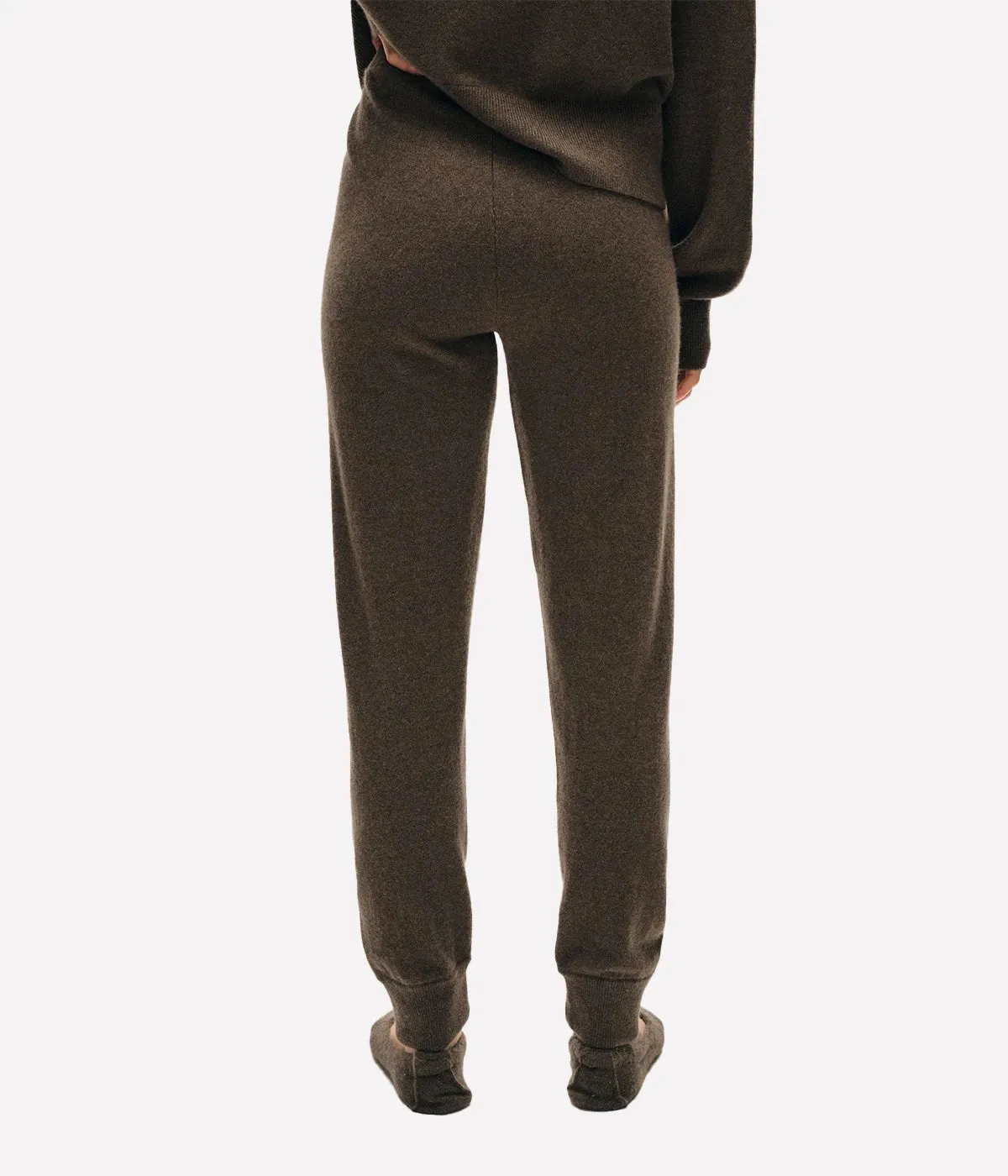 Cashmere Jogger in Russet Brown