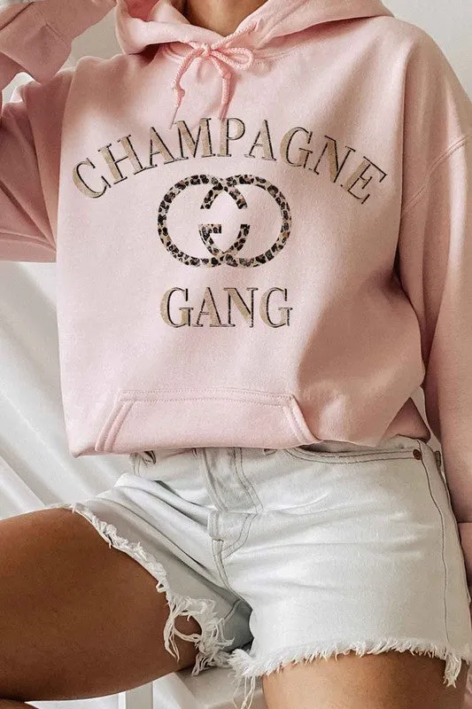 CHAMPAGNE GANG GRAPHIC HOODIE