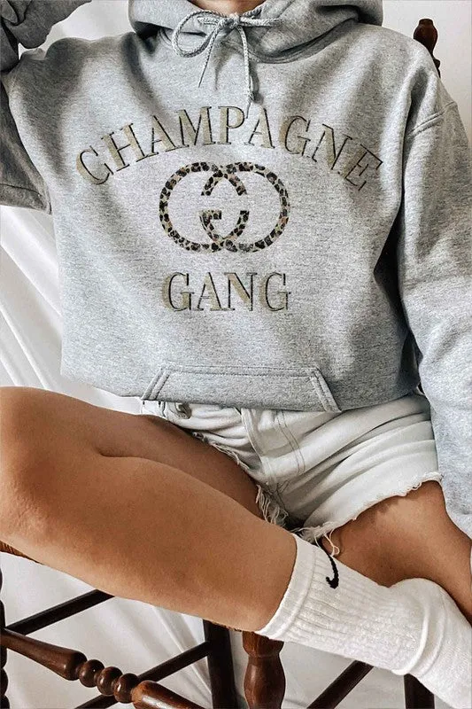 CHAMPAGNE GANG GRAPHIC HOODIE