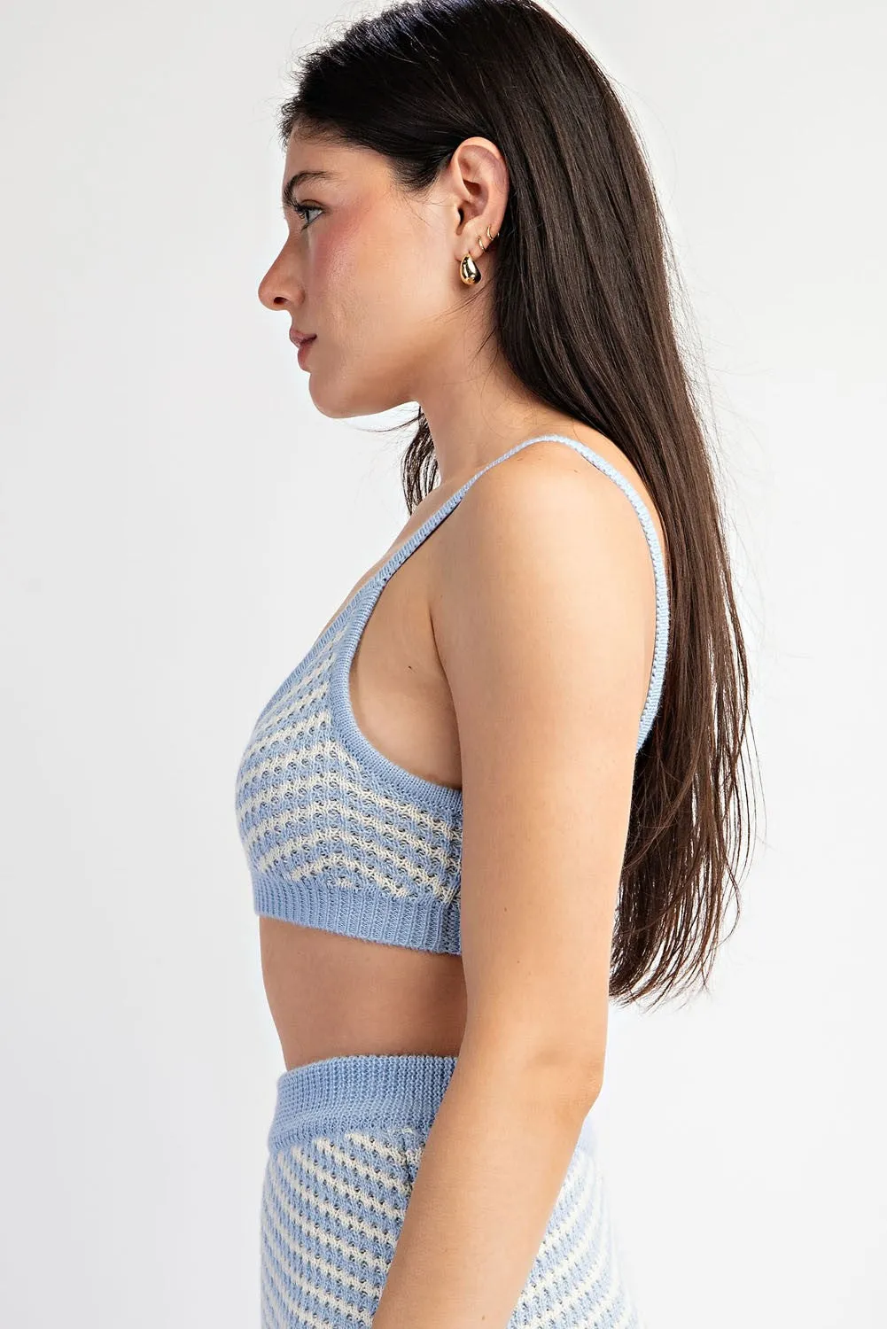 Coastal Knit Bra Top
