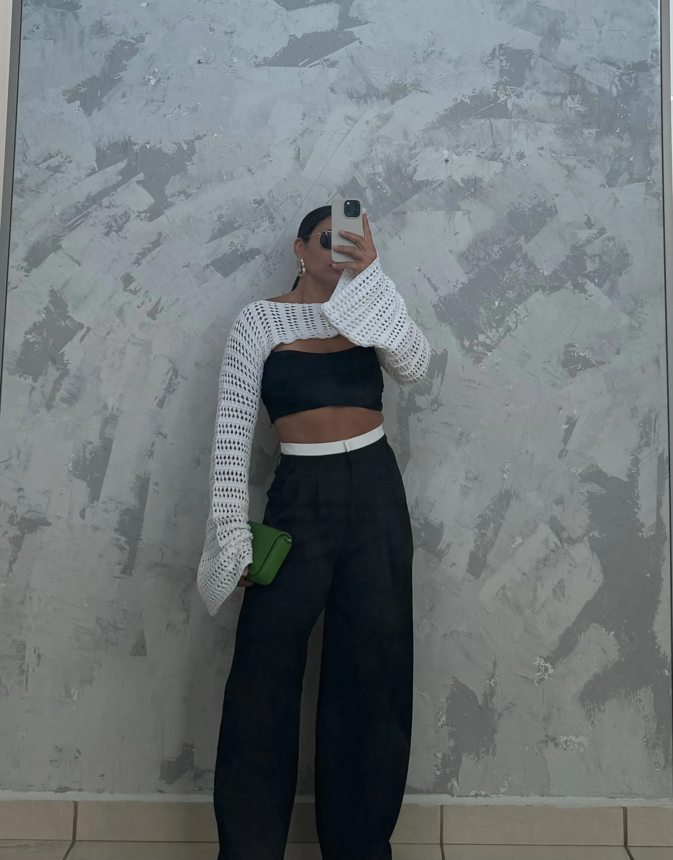 Contrast Waist Pants