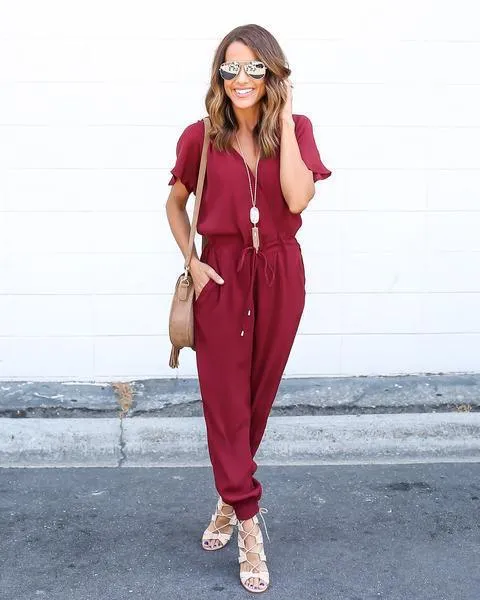Cotton Blend Jumpsuits