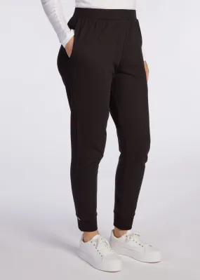 Cotton Cuffed Leggings Black - Final Sale