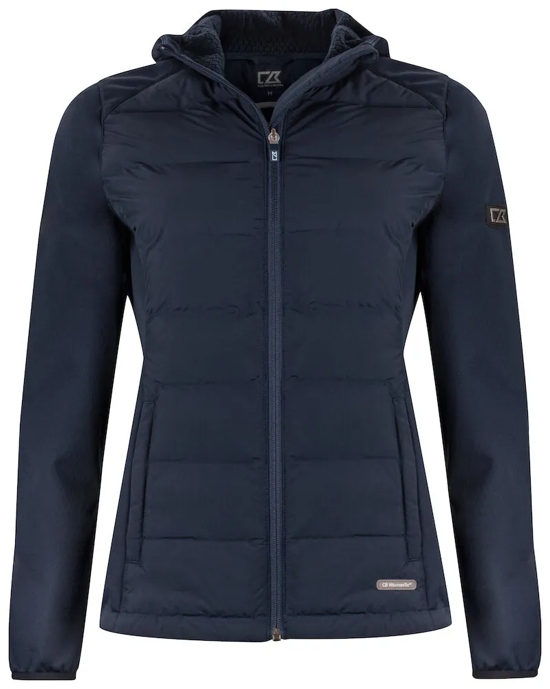 Cutter & Buck Oak Harbor Ladies Hybrid Jacket | Hooded | Quilted Body | 4 Colours | XS-2XL
