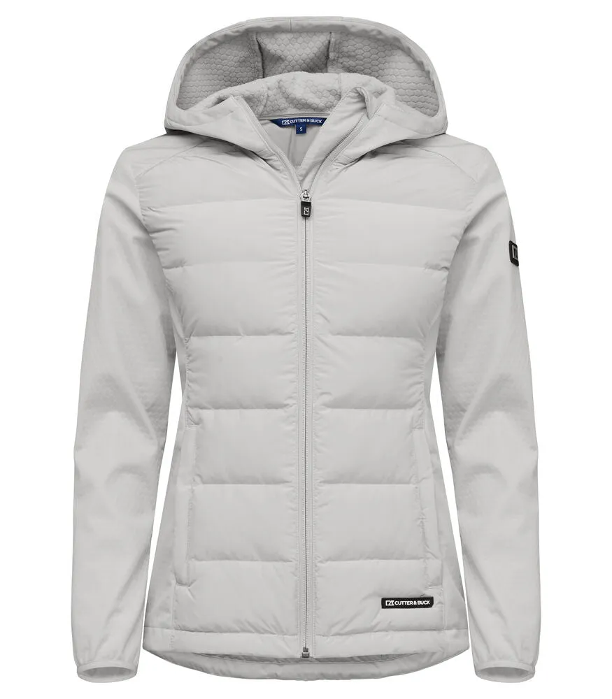 Cutter & Buck Oak Harbor Ladies Hybrid Jacket | Hooded | Quilted Body | 4 Colours | XS-2XL