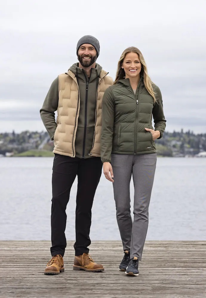 Cutter & Buck Oak Harbor Ladies Hybrid Jacket | Hooded | Quilted Body | 4 Colours | XS-2XL