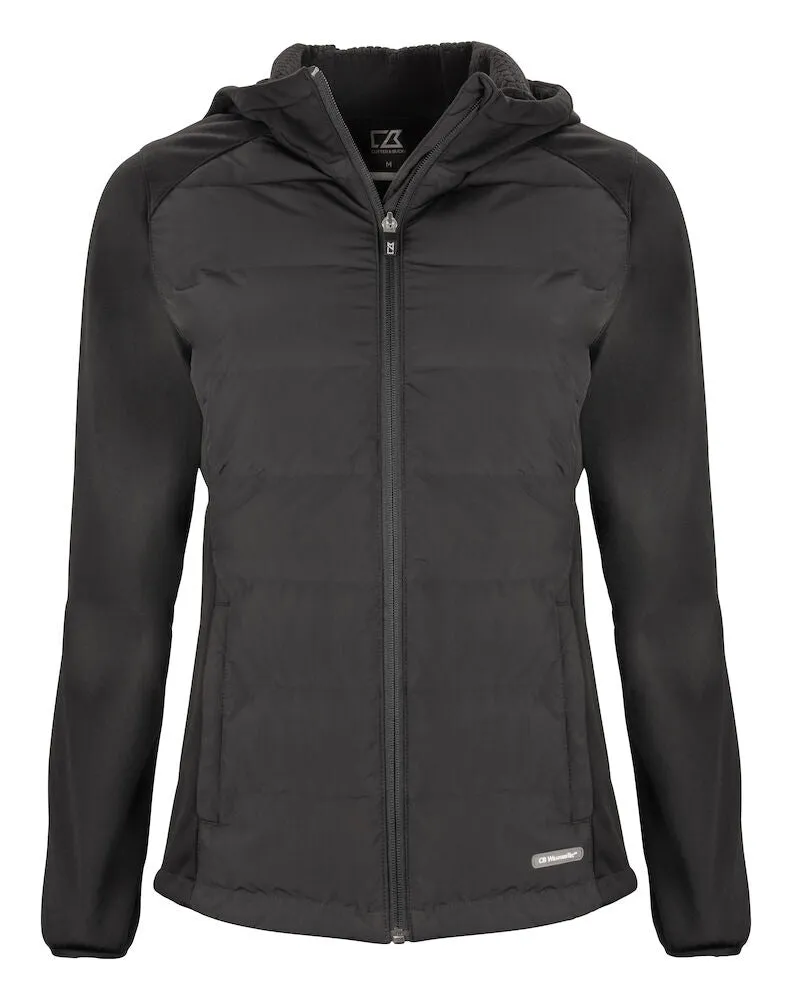 Cutter & Buck Oak Harbor Ladies Hybrid Jacket | Hooded | Quilted Body | 4 Colours | XS-2XL