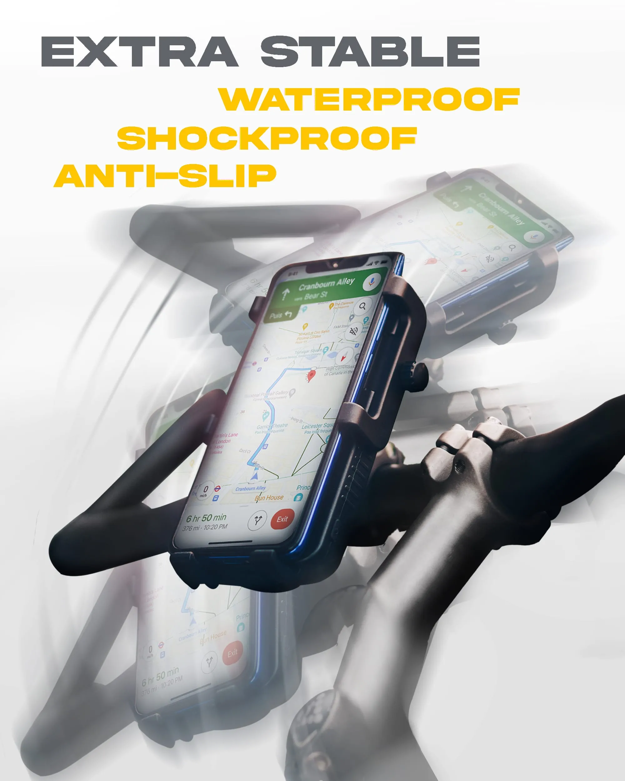 Cyclotron 5'000 mAh - Phone Mount for Bike and Motorbike