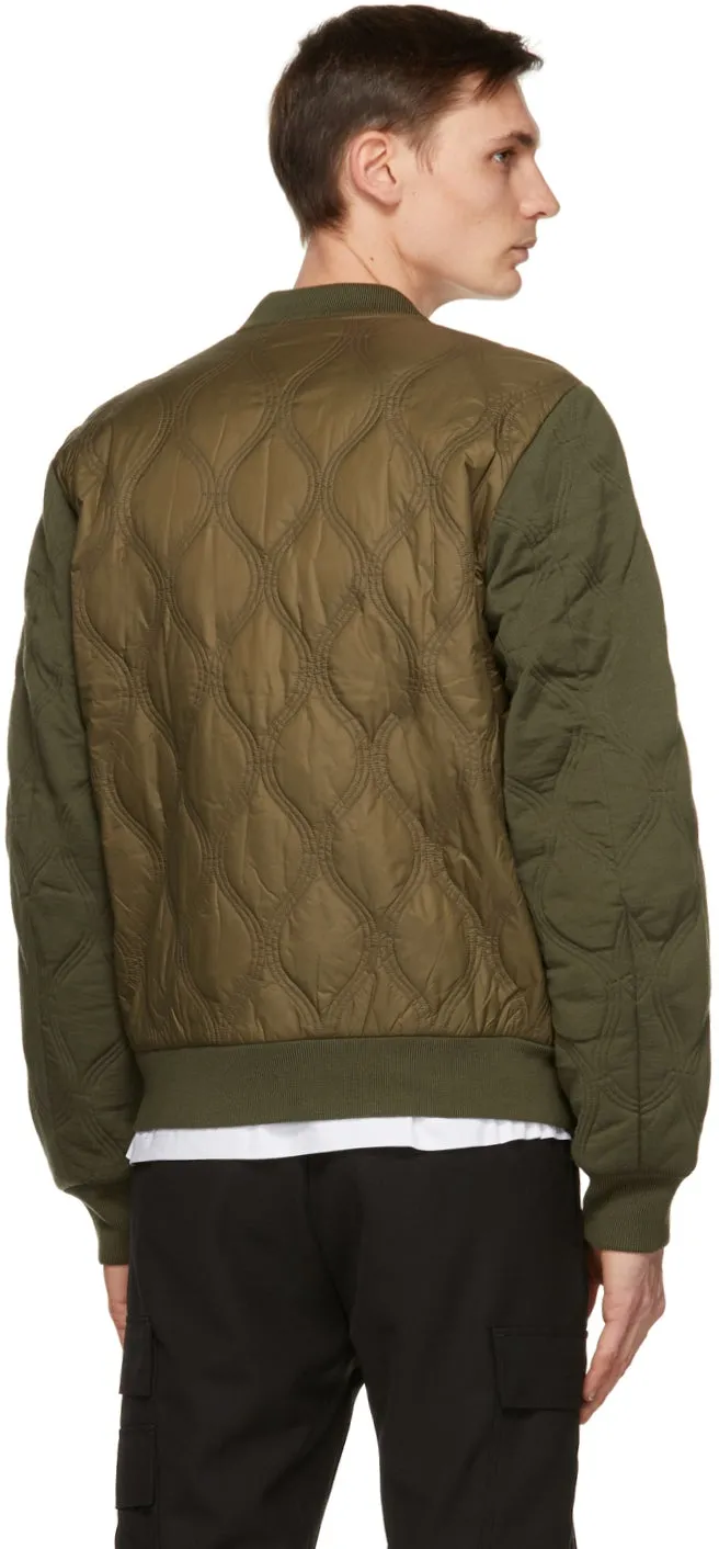 Diesel Green Wool K-Chryso Bomber Jacket