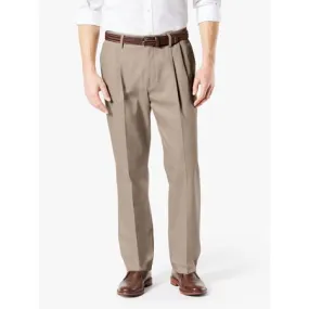 Dockers Mens Signature 2.0 Classic Fit Pleated Dress Pants Timber Wolf 36 x 34