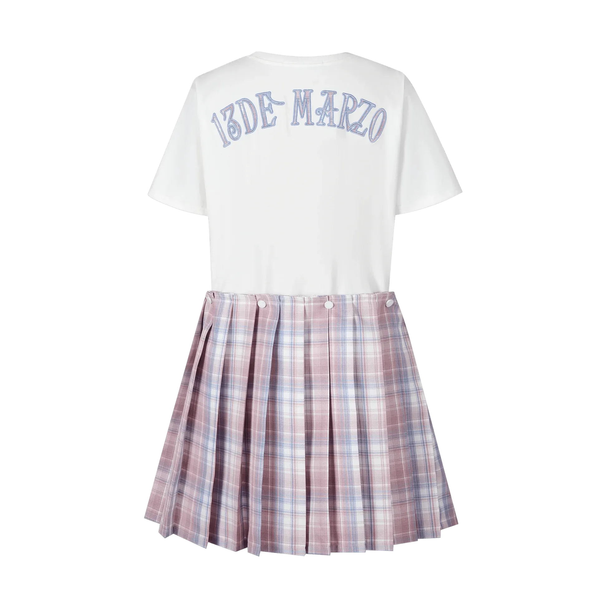 Doozoo Dispatch Tee Skirt in White