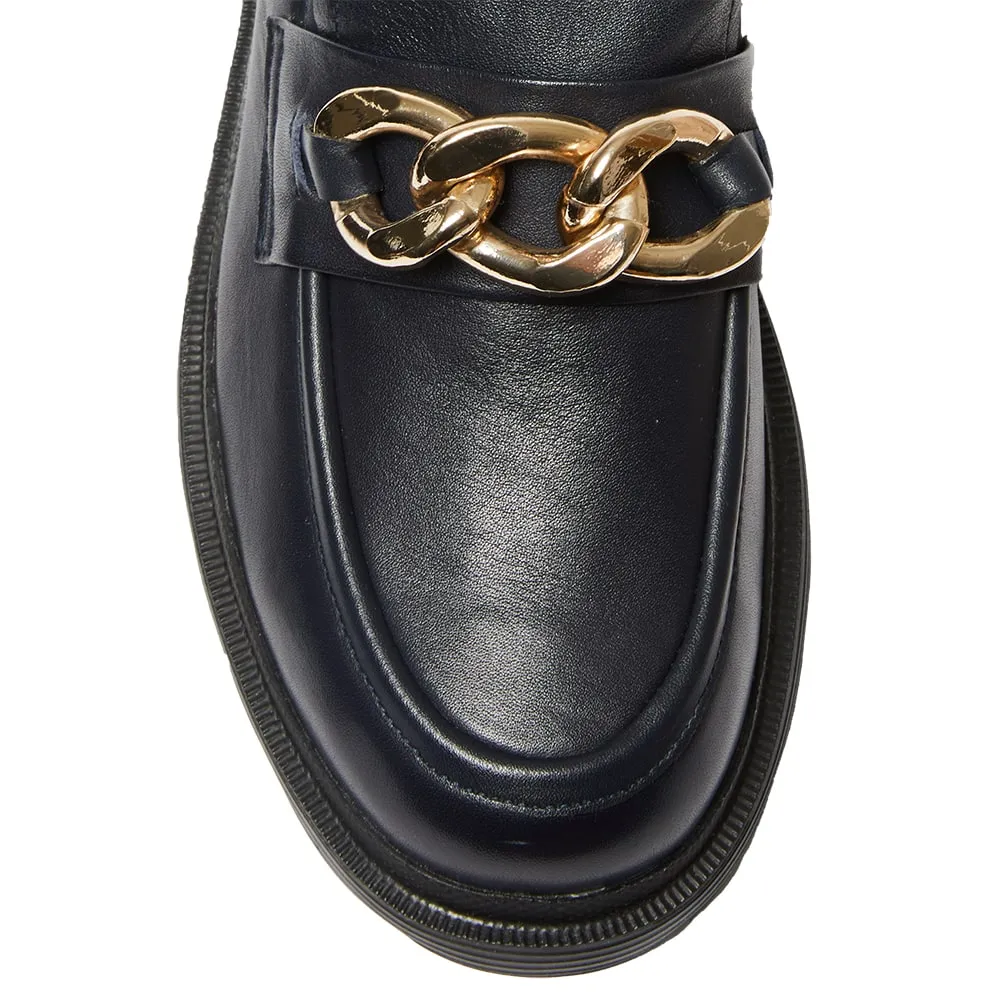 Eloise Loafer in Navy Leather