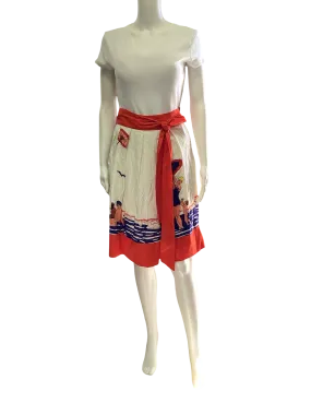 Eva Franco Midi Skirt Midi Printed Size: 2  W/Tags