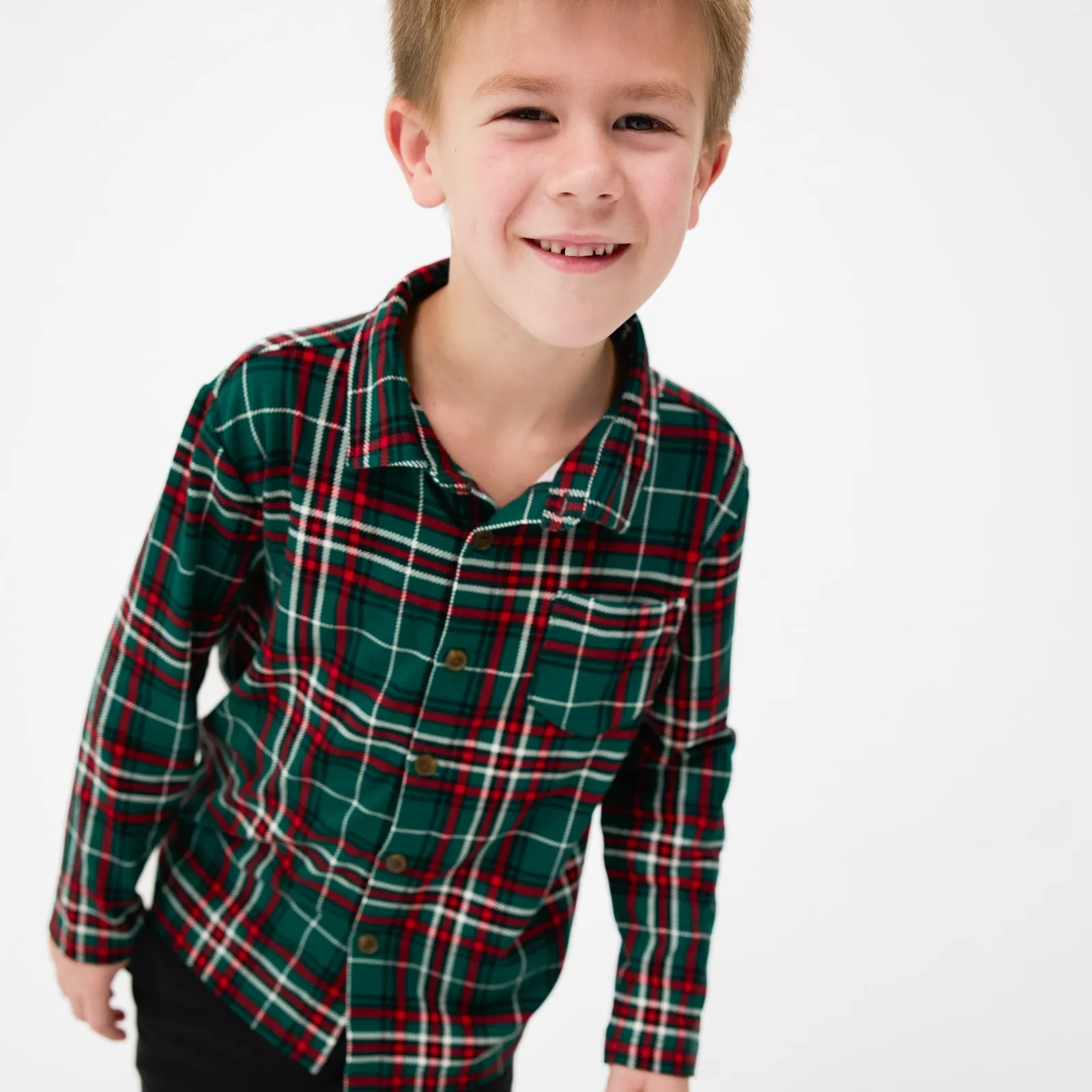 Evergreen Plaid Button Down Shirt