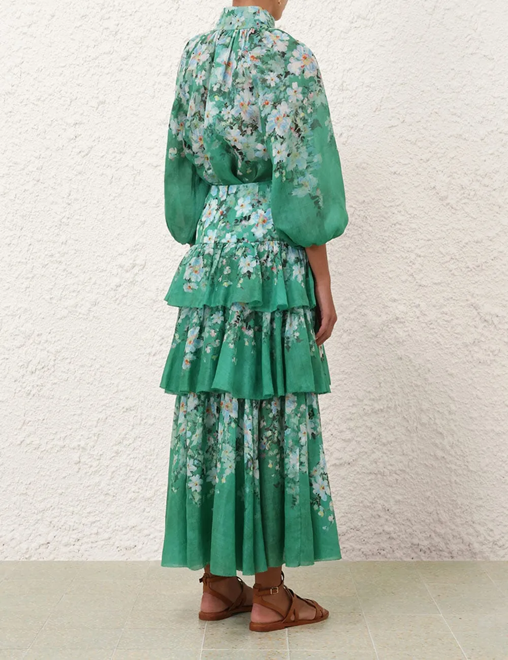 Everley Tiered Midi Skirt