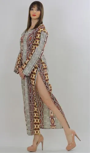 Genuine vintage 70s hippie boho tribal ethnic India loose fit Caftan dress