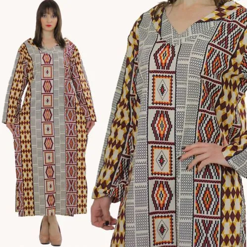 Genuine vintage 70s hippie boho tribal ethnic India loose fit Caftan dress