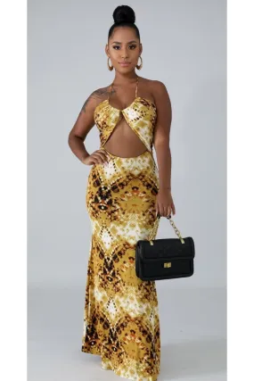 Golden Maxi Dress