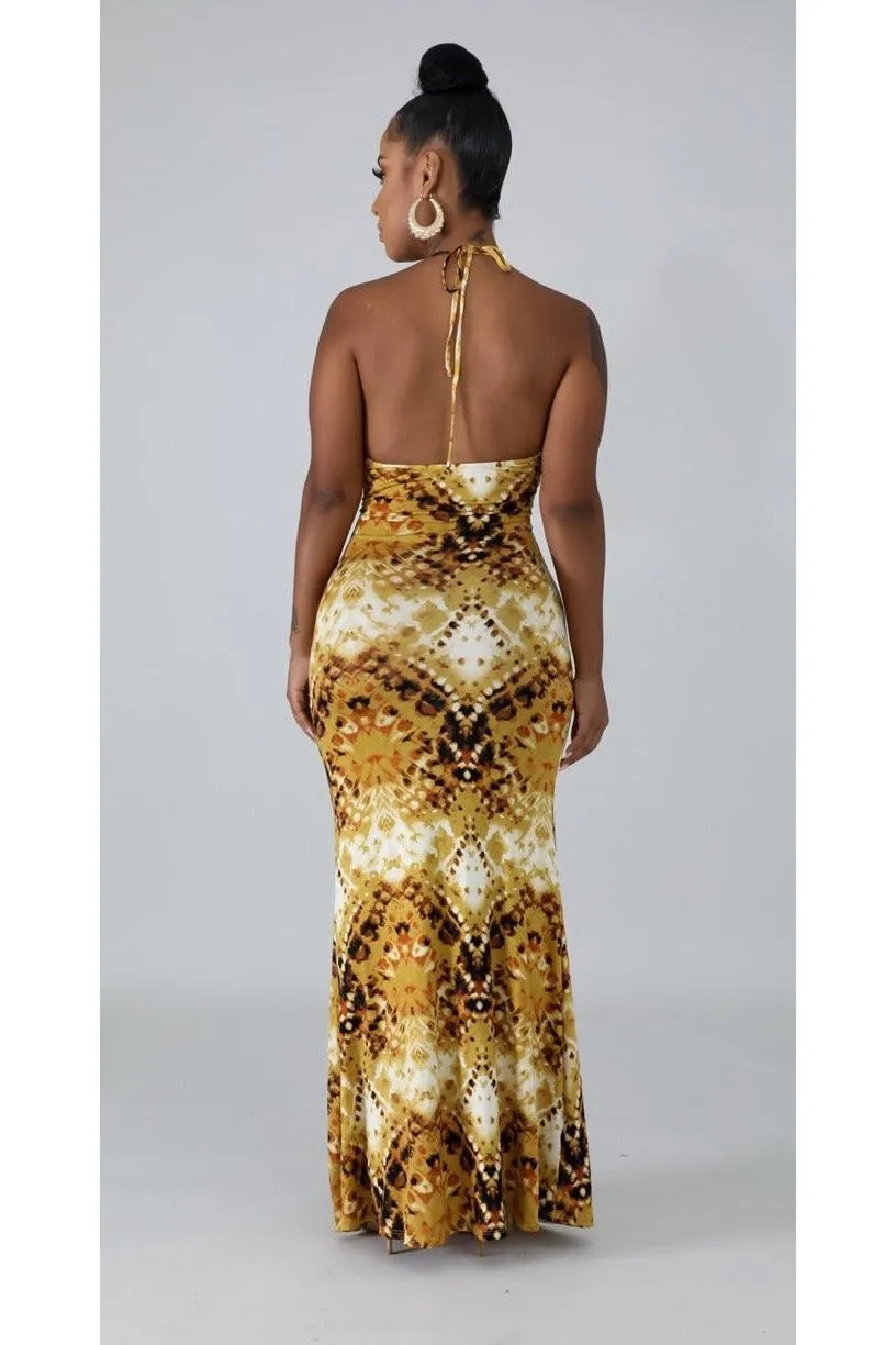 Golden Maxi Dress