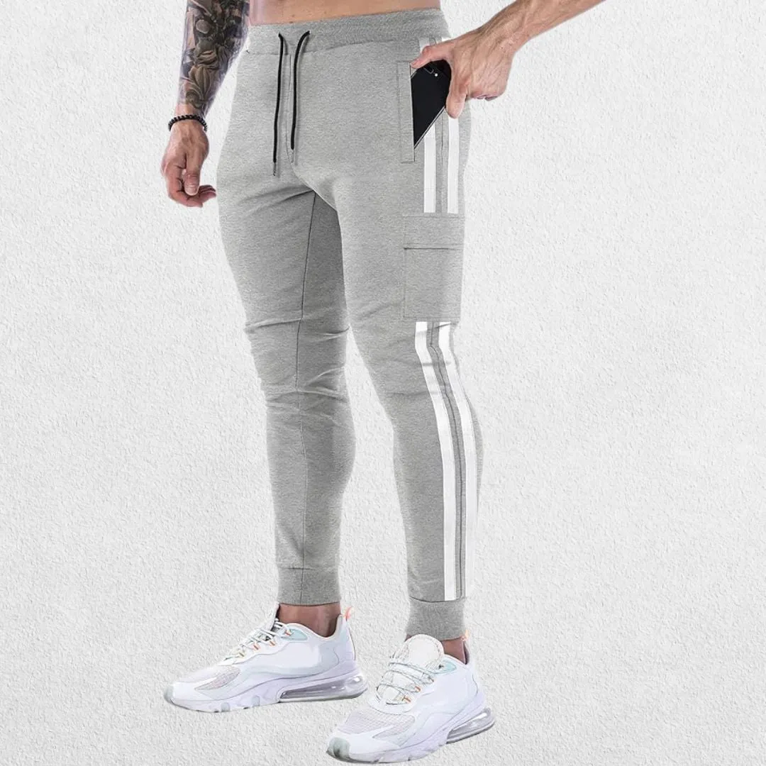 GPW Men's Jogger Track Pants - Athletic Slim Fit Gym Trousers with Pockets