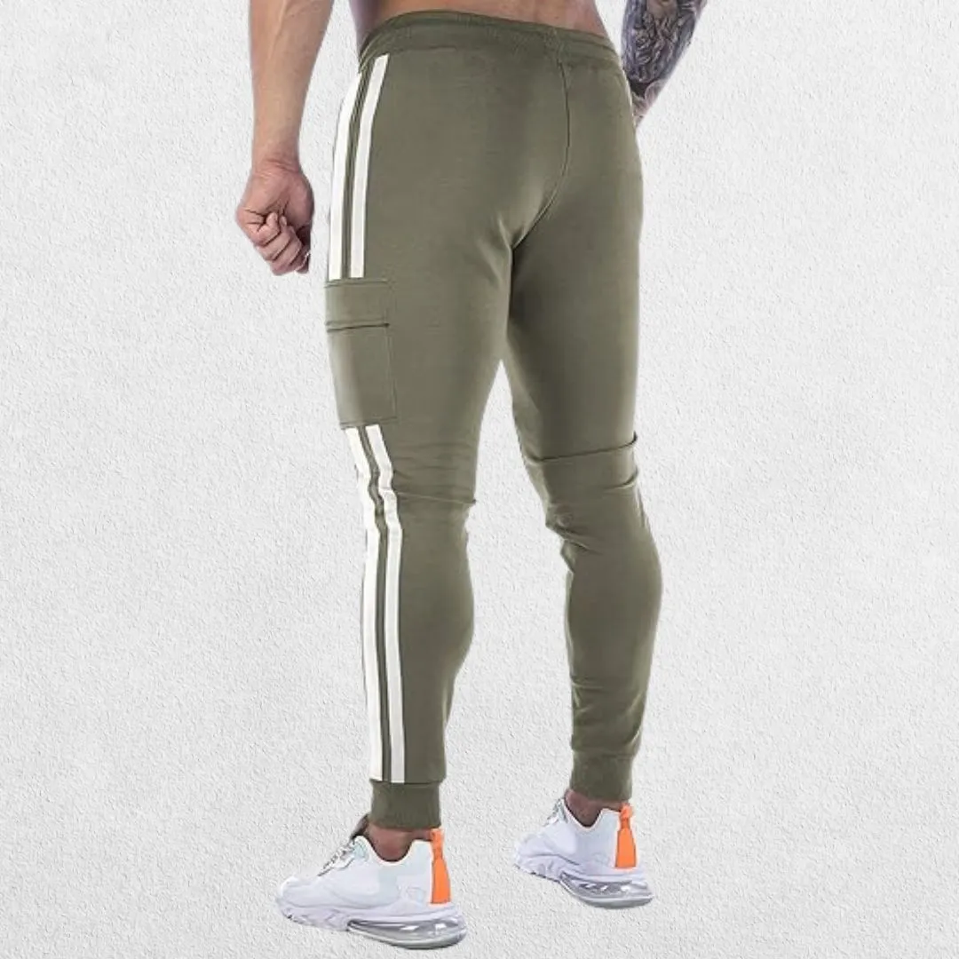 GPW Men's Jogger Track Pants - Athletic Slim Fit Gym Trousers with Pockets