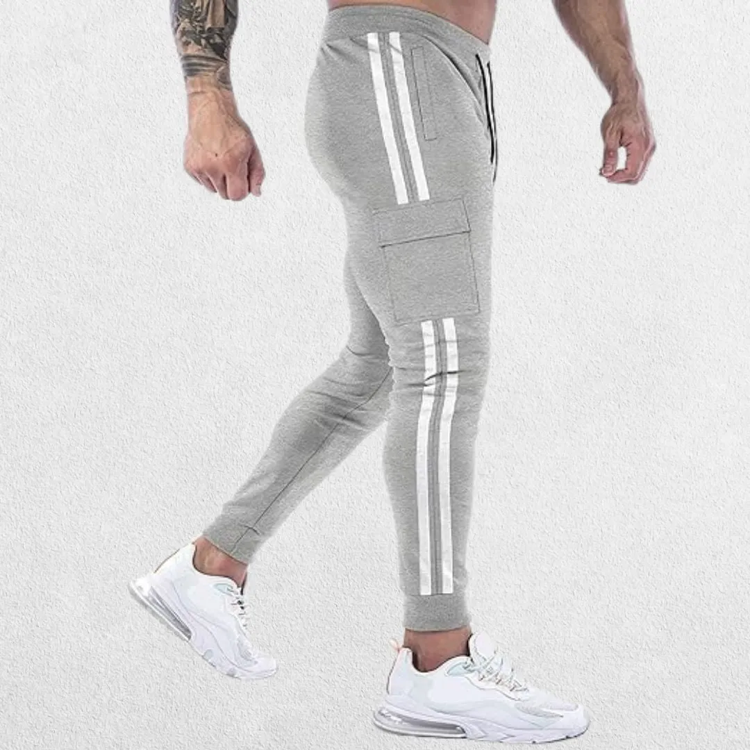 GPW Men's Jogger Track Pants - Athletic Slim Fit Gym Trousers with Pockets