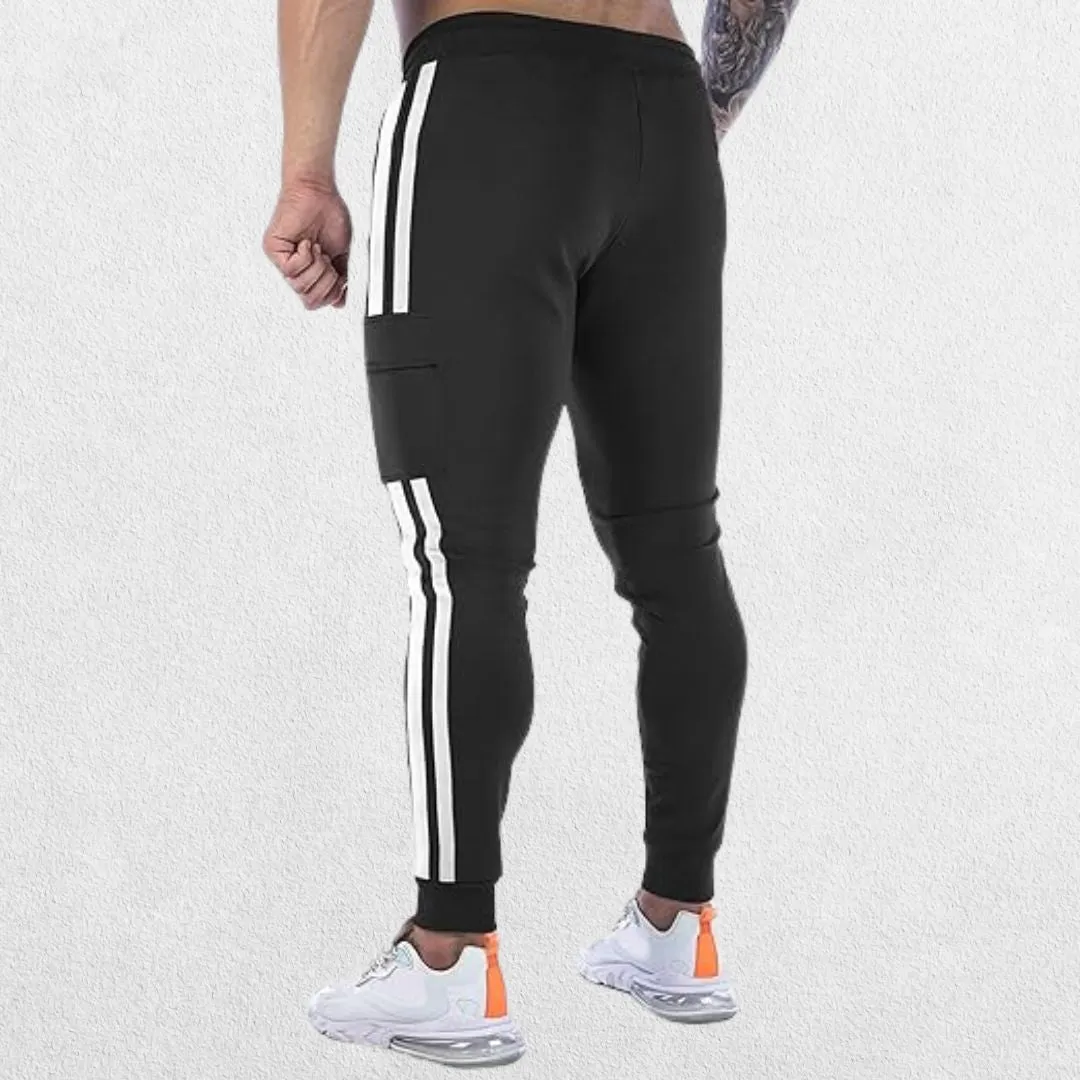 GPW Men's Jogger Track Pants - Athletic Slim Fit Gym Trousers with Pockets