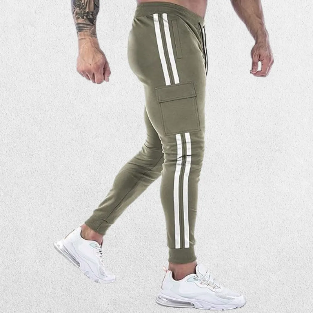 GPW Men's Jogger Track Pants - Athletic Slim Fit Gym Trousers with Pockets