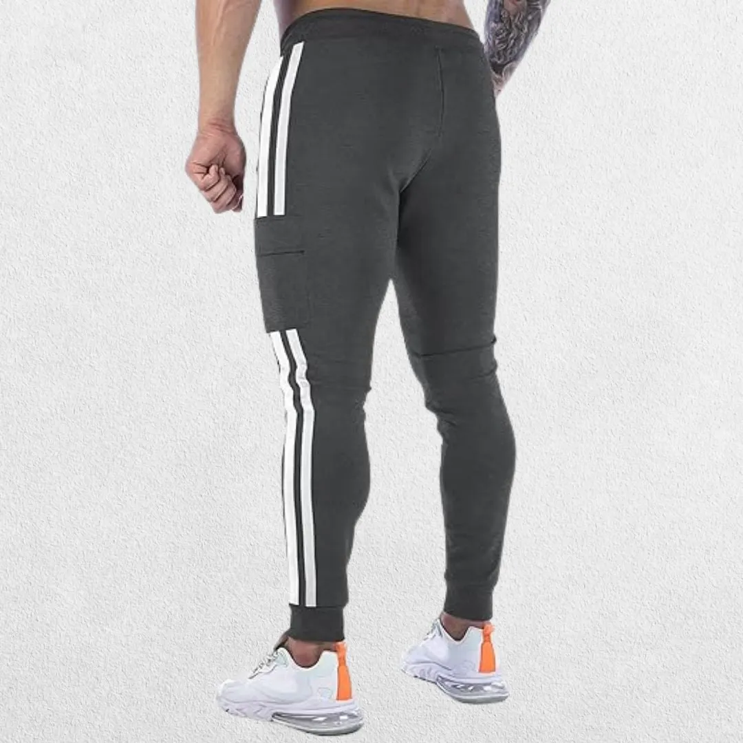 GPW Men's Jogger Track Pants - Athletic Slim Fit Gym Trousers with Pockets