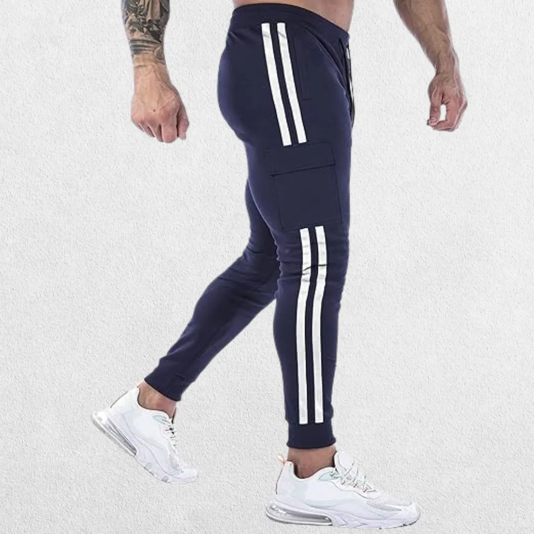 GPW Men's Jogger Track Pants - Athletic Slim Fit Gym Trousers with Pockets