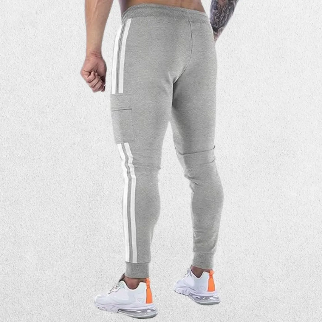 GPW Men's Jogger Track Pants - Athletic Slim Fit Gym Trousers with Pockets