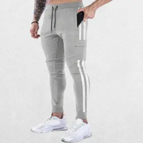 GPW Men's Jogger Track Pants - Athletic Slim Fit Gym Trousers with Pockets
