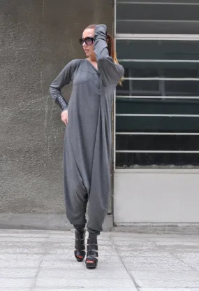 Grey Harem Jumpsuit Marla