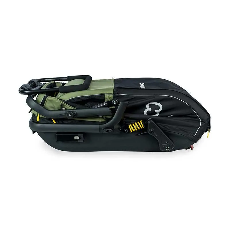Hamax Pluto Dog Pram & Dog Bike Trailer | Medium | Green