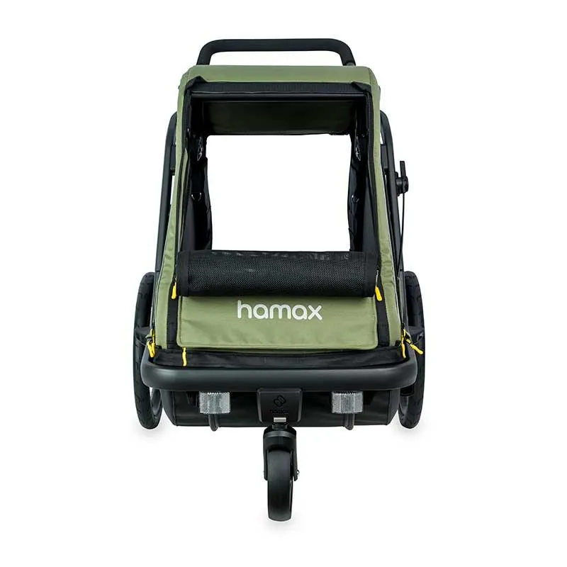 Hamax Pluto Dog Pram & Dog Bike Trailer | Medium | Green