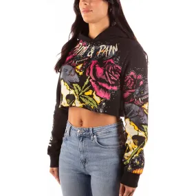 HEADRUSH BRAND 2025 CO WOMEN'S Faith And Pain Crop Pullover