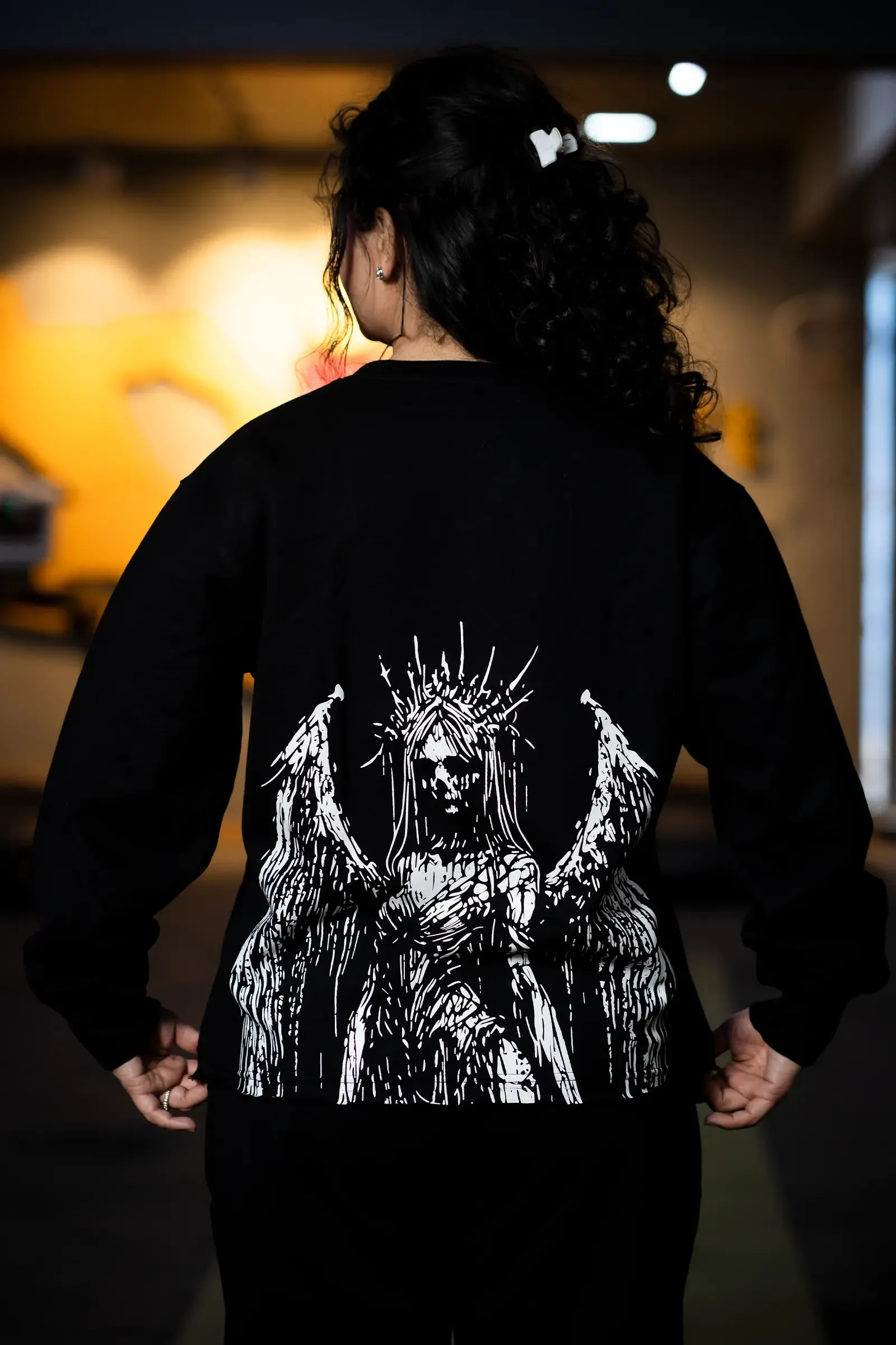 HEAVENLY REBELLION SWEATSHIRT (BLACK)