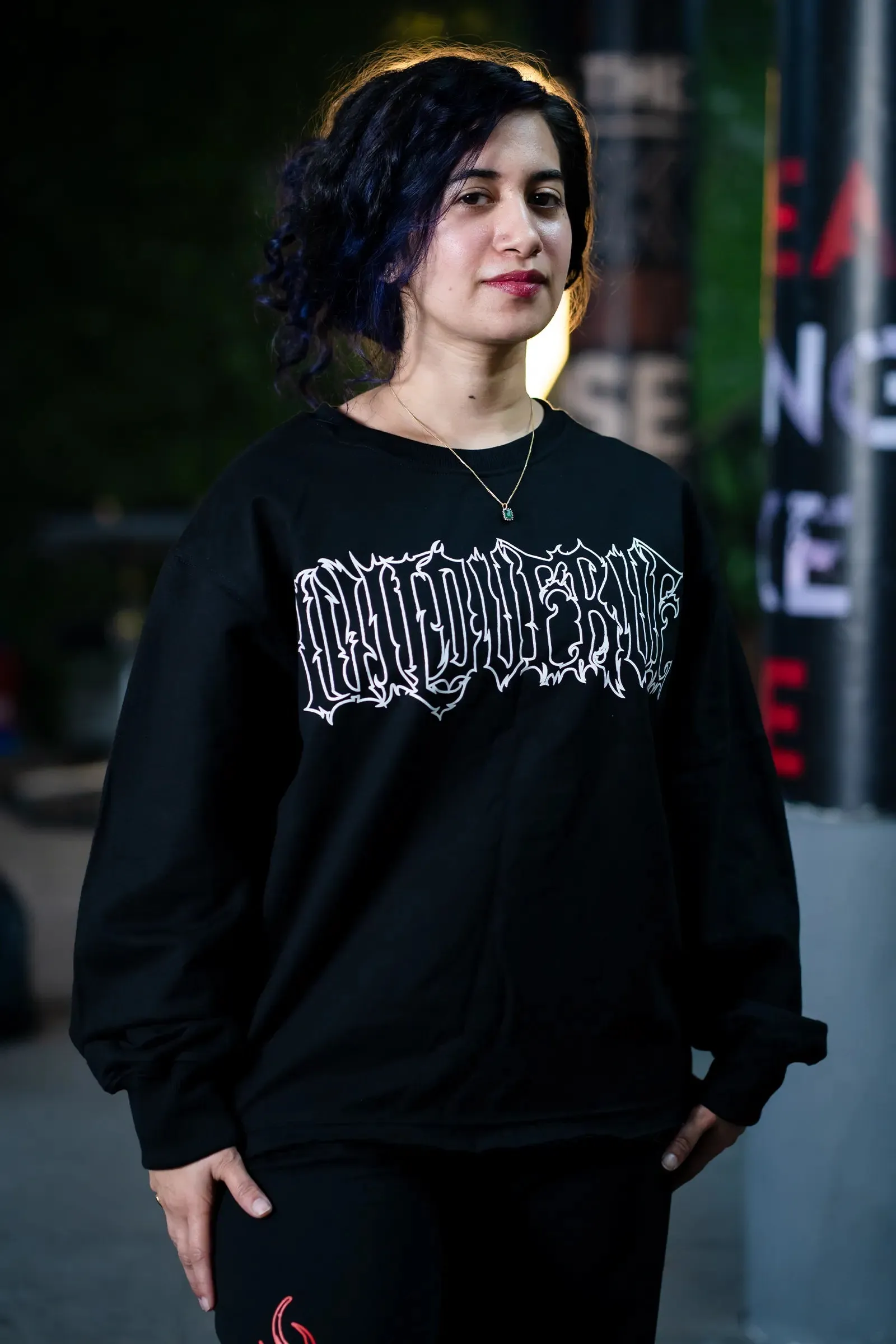 HEAVENLY REBELLION SWEATSHIRT (BLACK)