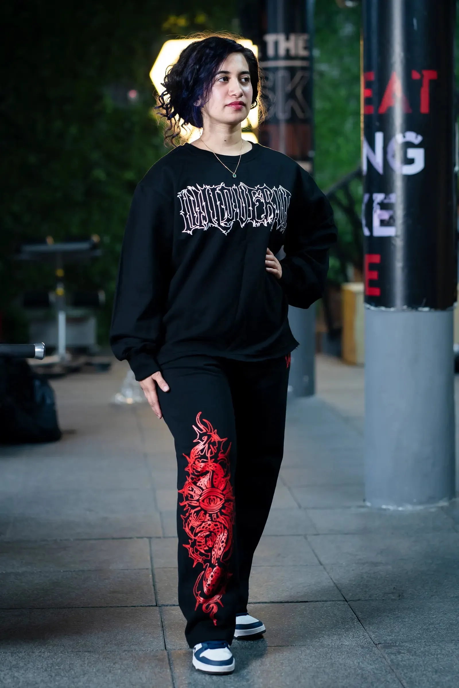 HEAVENLY REBELLION SWEATSHIRT (BLACK)