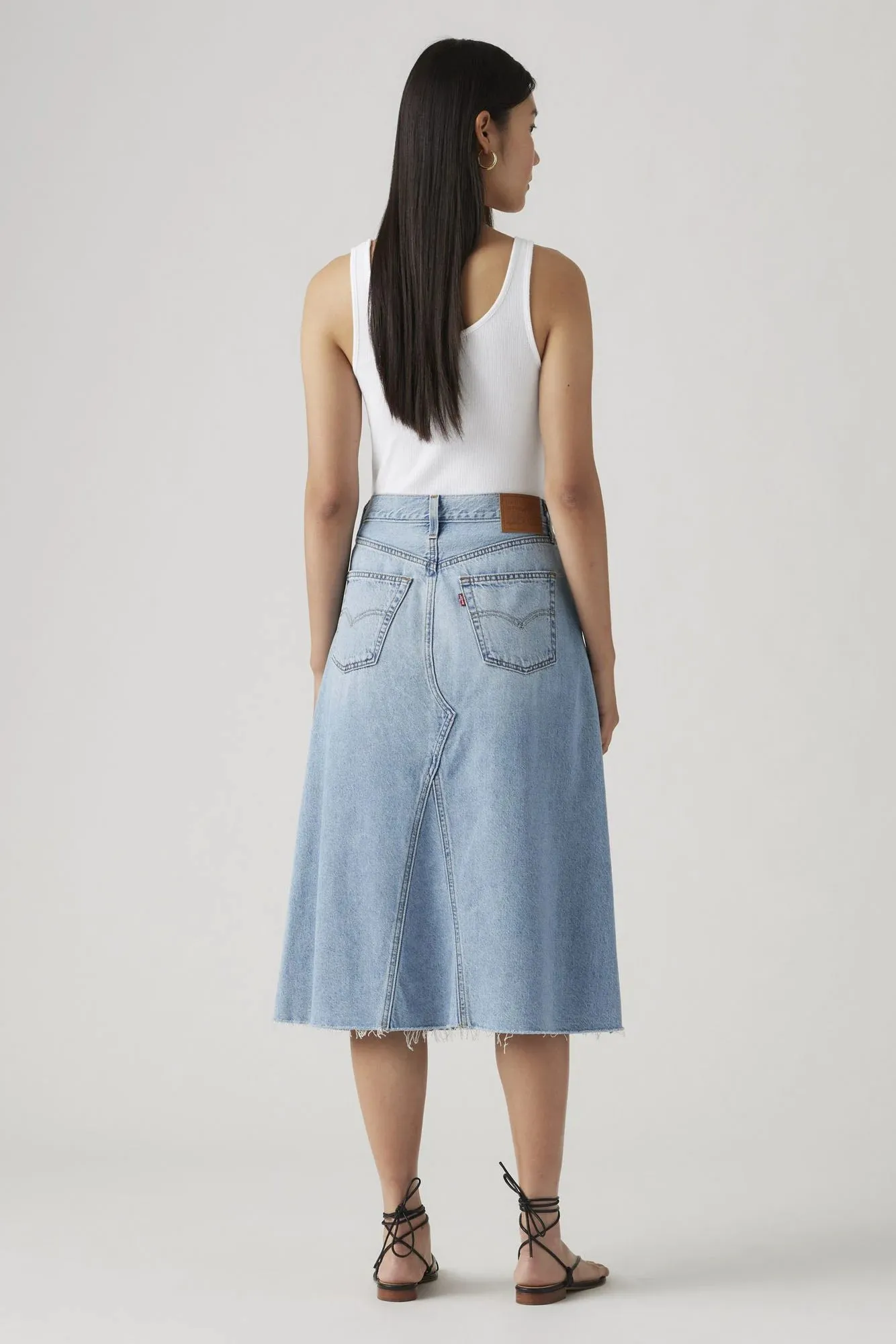 High Rise A-Line Skirt
