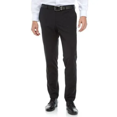 Hugo Boss Mens Slim fit Dress Pants 36 / 33 Black Solid Stretch