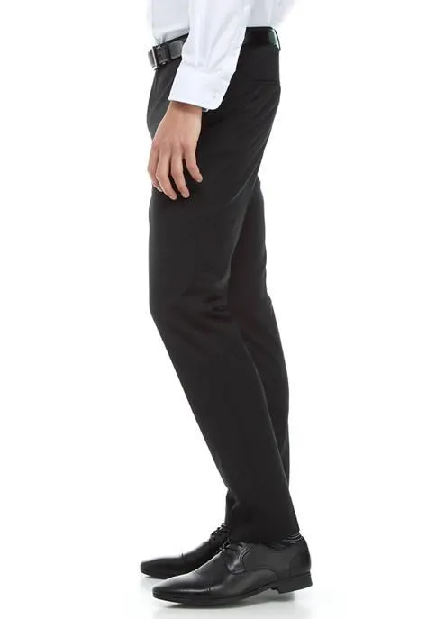 Hugo Boss Mens Slim fit Dress Pants 36 / 33 Black Solid Stretch
