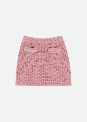 Ines Knitted Skirt Tea Rose