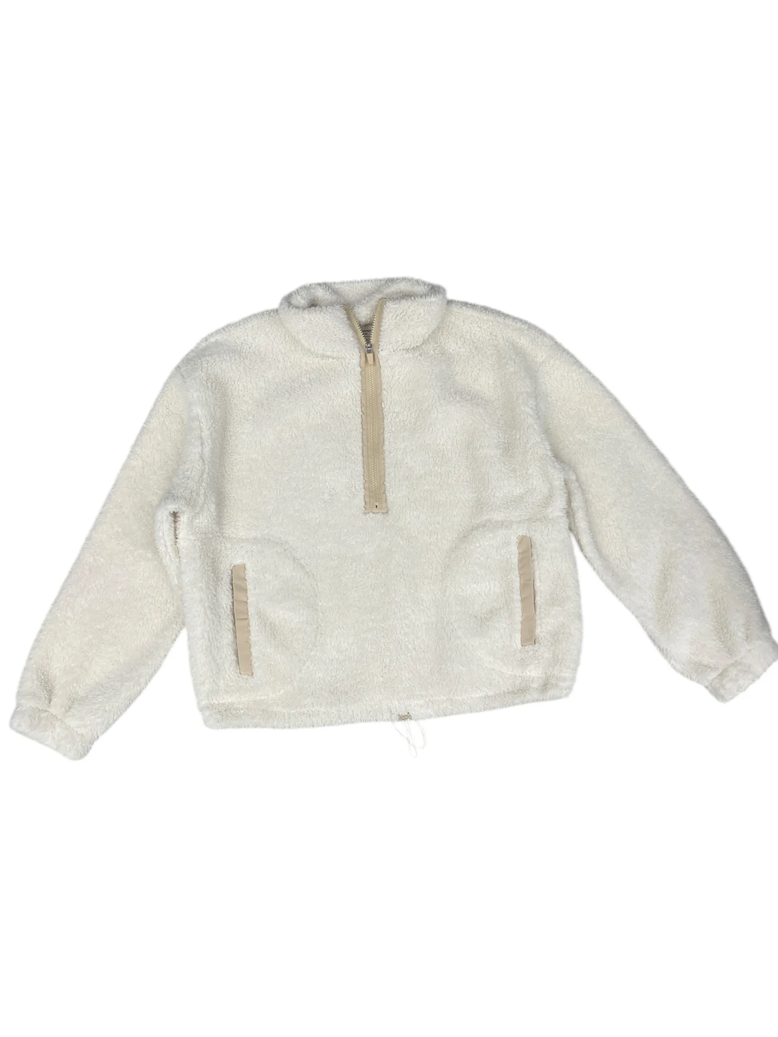 Jacket Faux Fur & Sherpa By No Boundaries In Cream, Size: Xl